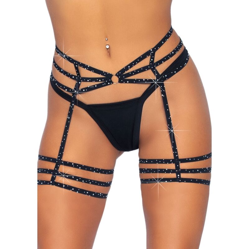 LEG AVENUE - PORTE-JARRETELLES EN STRASS