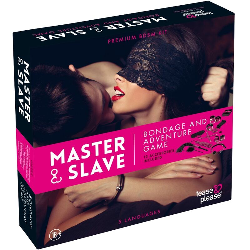 SET 13 ACCESSOIRES DE BONDAGE MAGENTA