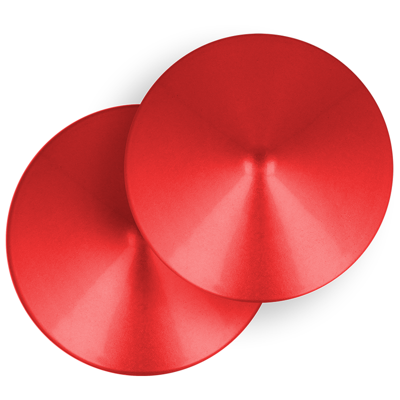 CACHES TÉTONS ROND ROUGE