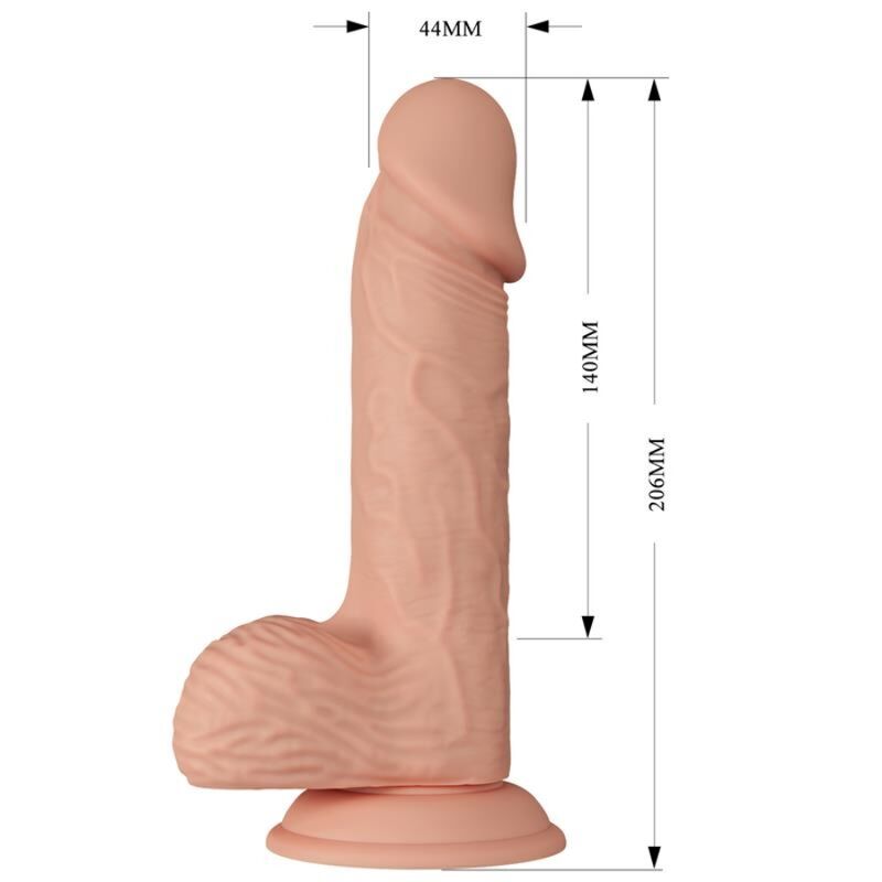 GODE RÉALISTE FLEXIBLE 20.6 CM NATUREL