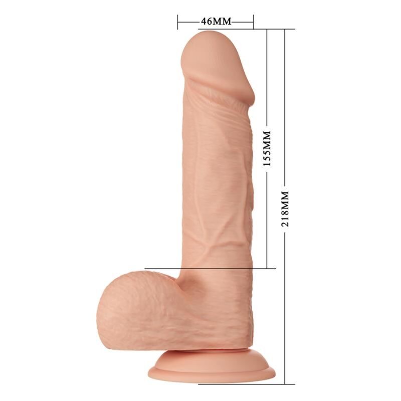 GODE RÉALISTE FLEXIBLE 21.8 CM NATUREL