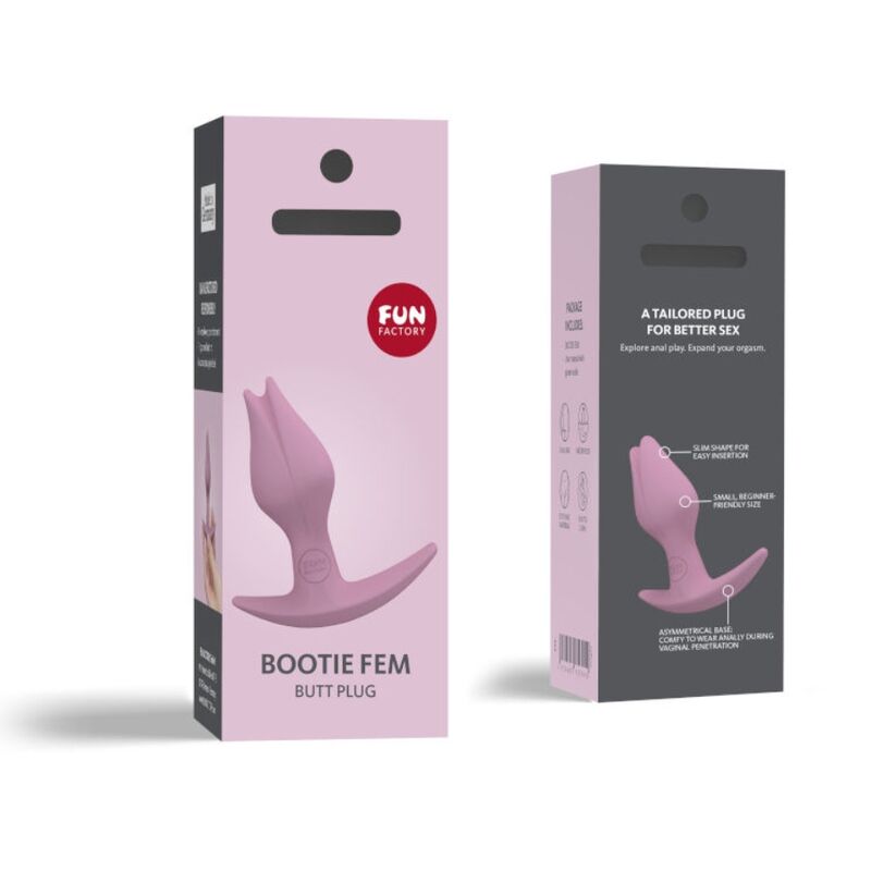 BOOTIE FEM FEMELLE ANAL PLUG ANAL ROSE