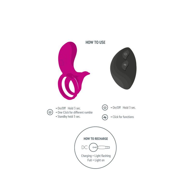 XOCOON - BAGUE STIMULATEUR POUR COUPLES FUCHSIA