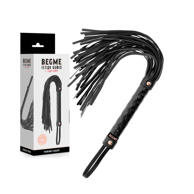 BEGME - BLACK EDITION FOUET EN CUIR VEGAN