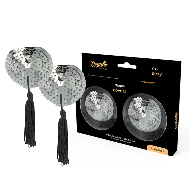 COQUETTE CHIC DESIRE - CACHE-TÉTONS ARGENT