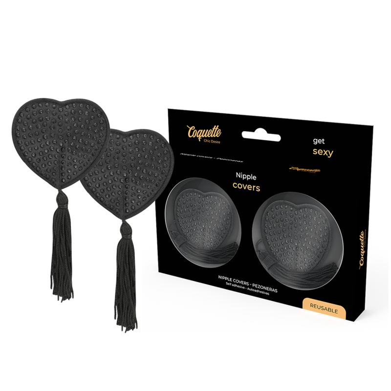 COQUETTE CHIC DESIRE - CACHE-TÉTONS COEUR NOIR