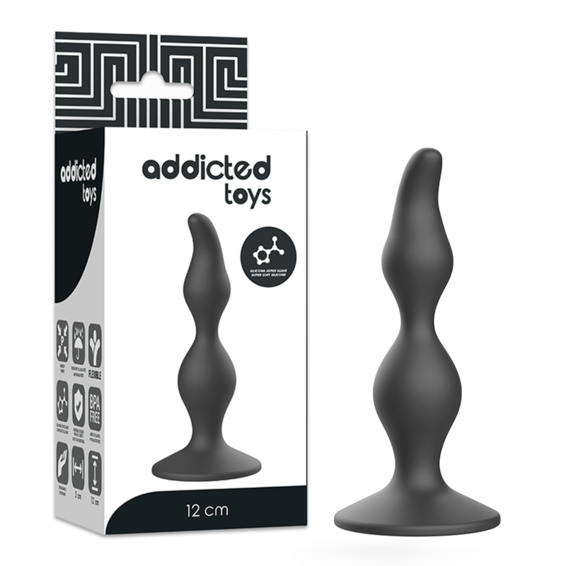 PLUG ANAL 12 CM NOIR