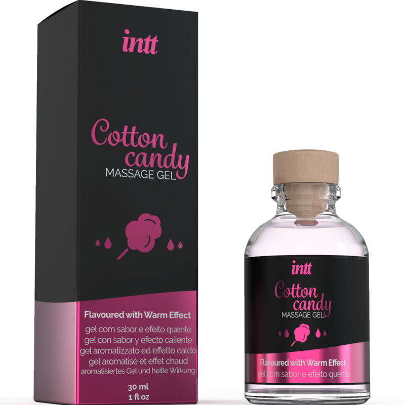 GEL DE MASSAGE EFFET CHAUD SAVEUR BARBE À PAPA