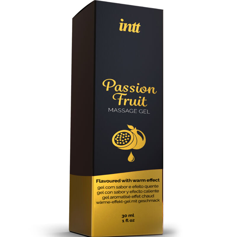 GEL DE MASSAGE EFFET CHAUD SAVEUR FRUIT DE LA PASSION