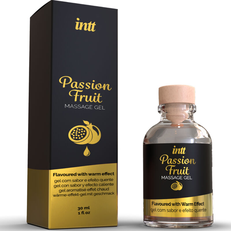 GEL DE MASSAGE EFFET CHAUD SAVEUR FRUIT DE LA PASSION
