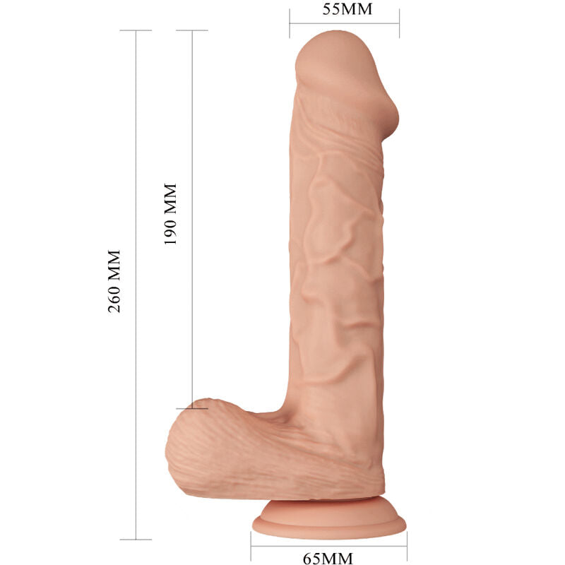 GODE RÉALISTE FLEXIBLE 26 CM NATUREL