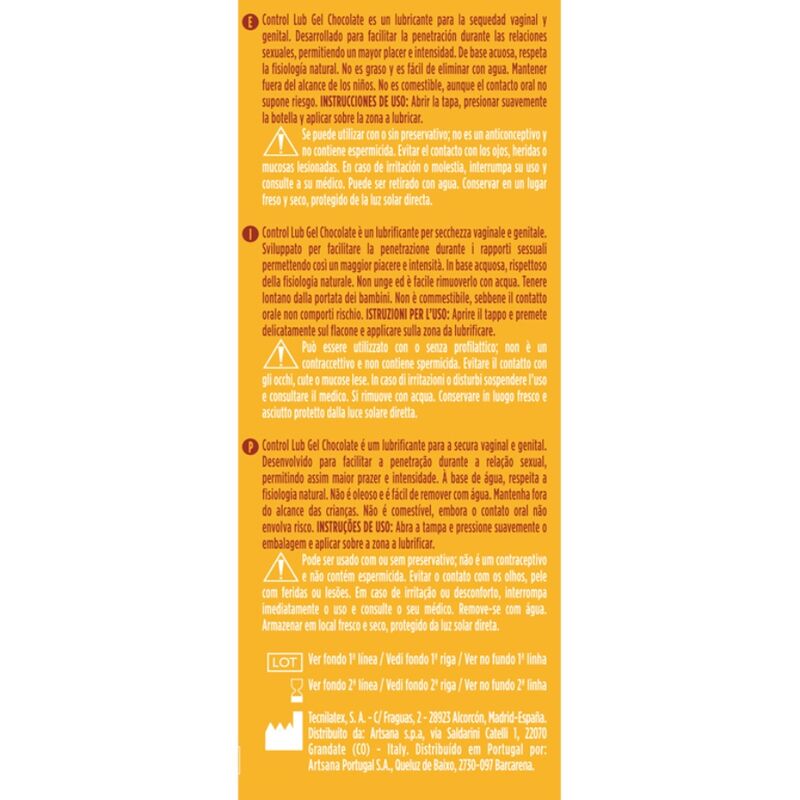 GEL LUBRIFIANT CHOCOLAT 75 ML