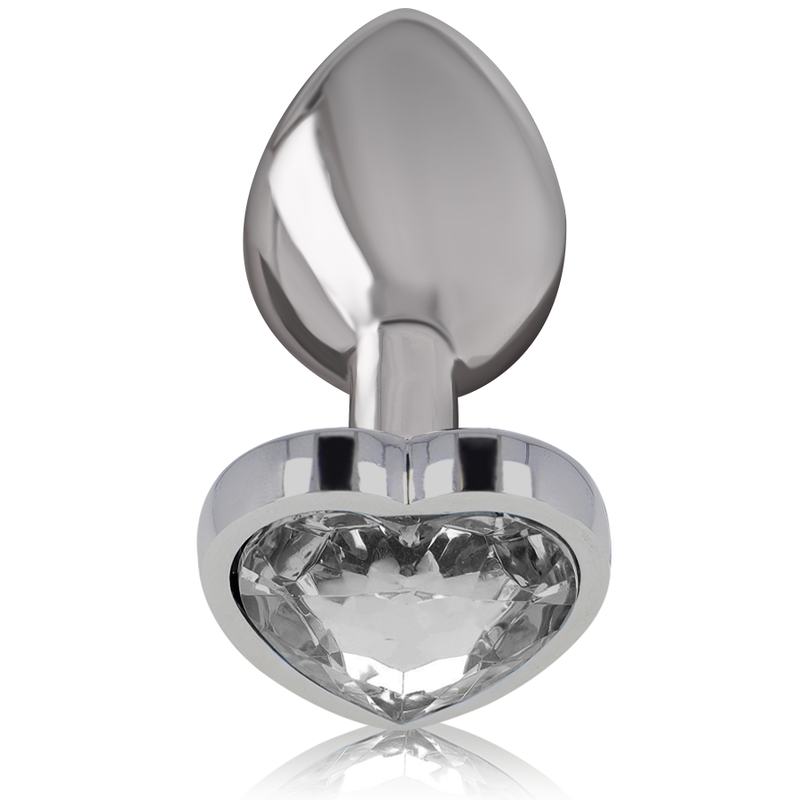 PLUG ANAL MÉTAL ALUMINIUM COEUR BLANC TAILLE M
