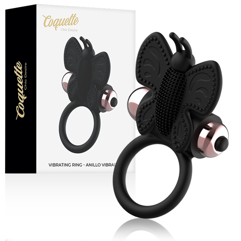 COQUETTE CHIC DESIRE - COCKRING PAPILLON AVEC VIBRATEUR