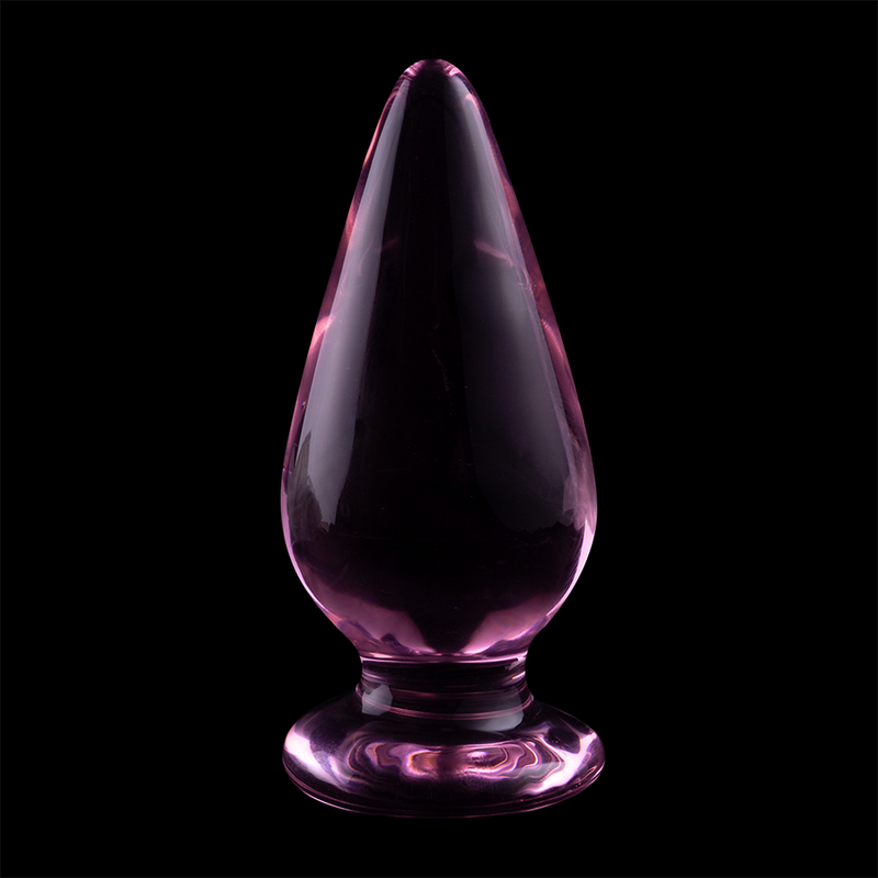 NEBULA SERIES BY IBIZA - PLUG ANAL MODÈLE 4 VERRE BOROSILICATE ROSE 11 CM -O- 5 CM