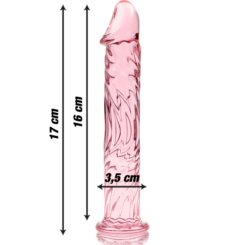 NEBULA SERIES BY IBIZA - MODÈLE 12 GODE EN VERRE BOROSILICATE 17 CM -O- 3.5 CM
