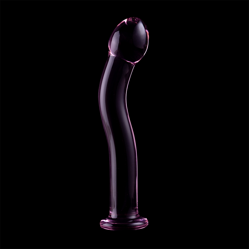 NEBULA SERIES BY IBIZA - MODÈLE 18 GODE EN VERRE BOROSILICATE ROSE 18.5 CM -O- 3.5 CM