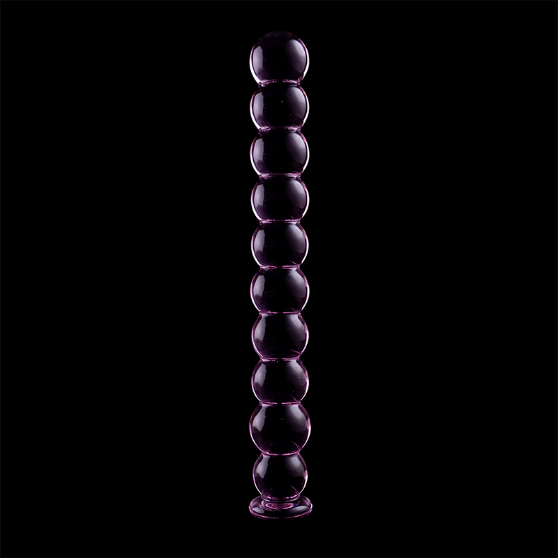 NEBULA SERIES BY IBIZA - MODÈLE 22 GODE EN VERRE BOROSILICATE ROSE 21.5 CM -O- 2.5 CM