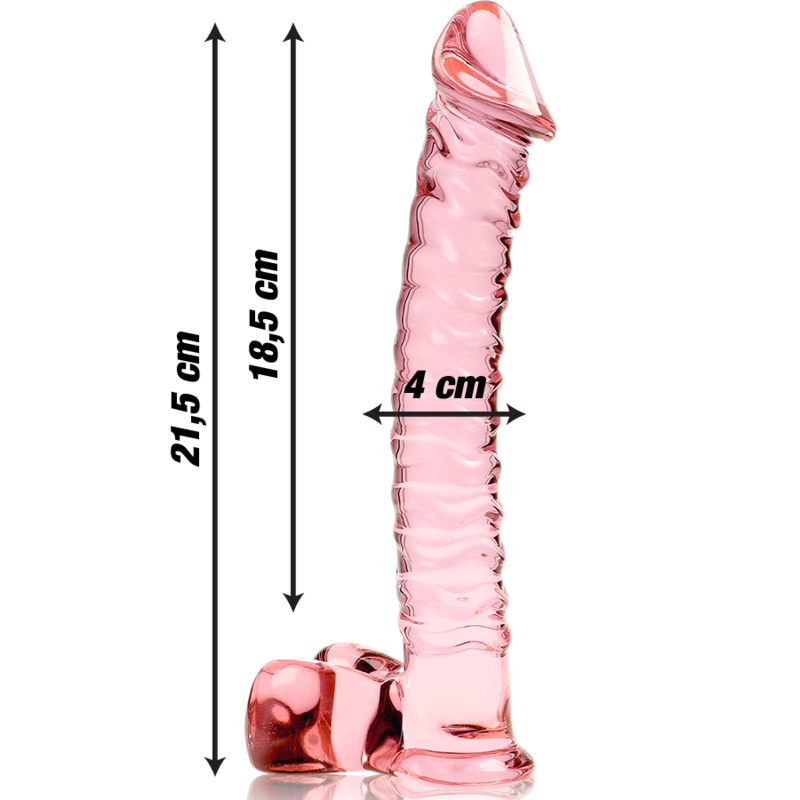 NEBULA SERIES BY IBIZA - MODÈLE 23 GODE EN VERRE BOROSILICATE 21.5 CM -O- 4 CM