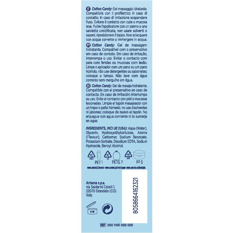 GEL DE MASSAGE BARBE À PAPA 200 ML