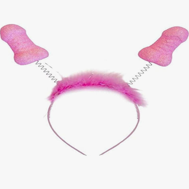 SERRE-TÊTE PÉNIS ROSE X6