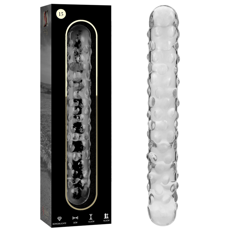 NEBULA SERIES BY IBIZA - MODÈLE 15 GODE EN VERRE BOROSILICATE 18.5 CM -O- 3 CM