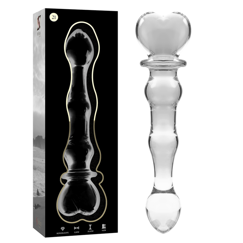 NEBULA SERIES BY IBIZA - MODÈLE 21 GODE EN VERRE BOROSILICATE 20.5 CM -O- 3.5 CM
