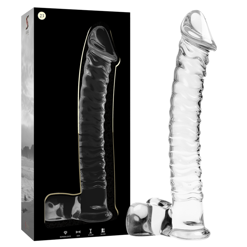 NEBULA SERIES BY IBIZA - MODÈLE 23 GODE EN VERRE BOROSILICATE 21.5 CM -O- 4 CM