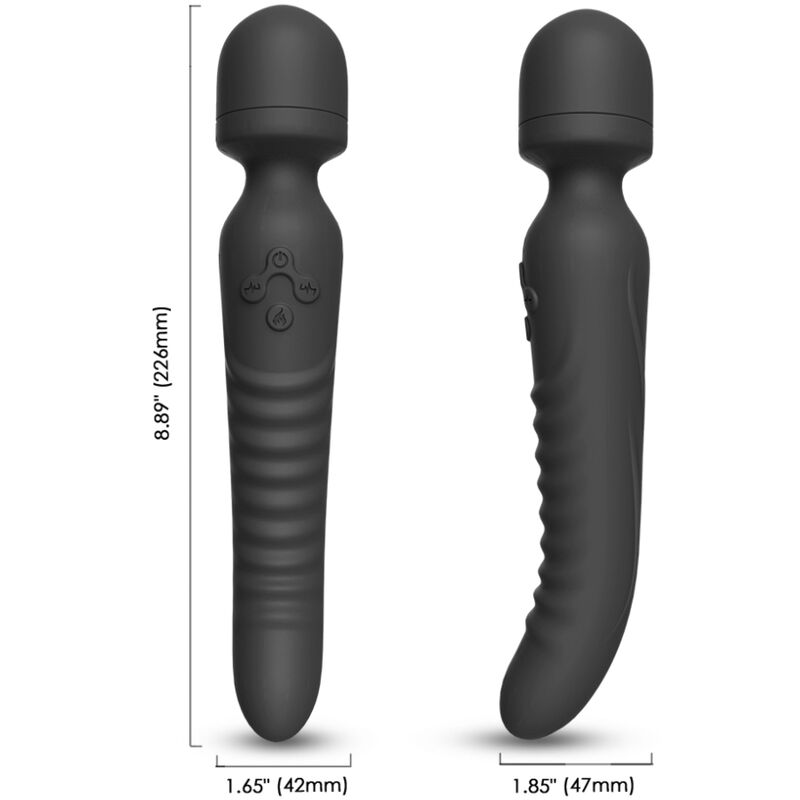 STIMULATEUR CLITORIS EFFET CHALEUR NOIR