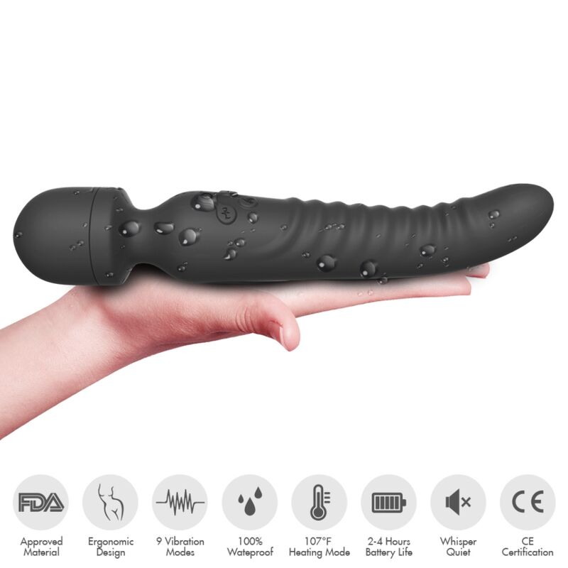 STIMULATEUR CLITORIS EFFET CHALEUR NOIR