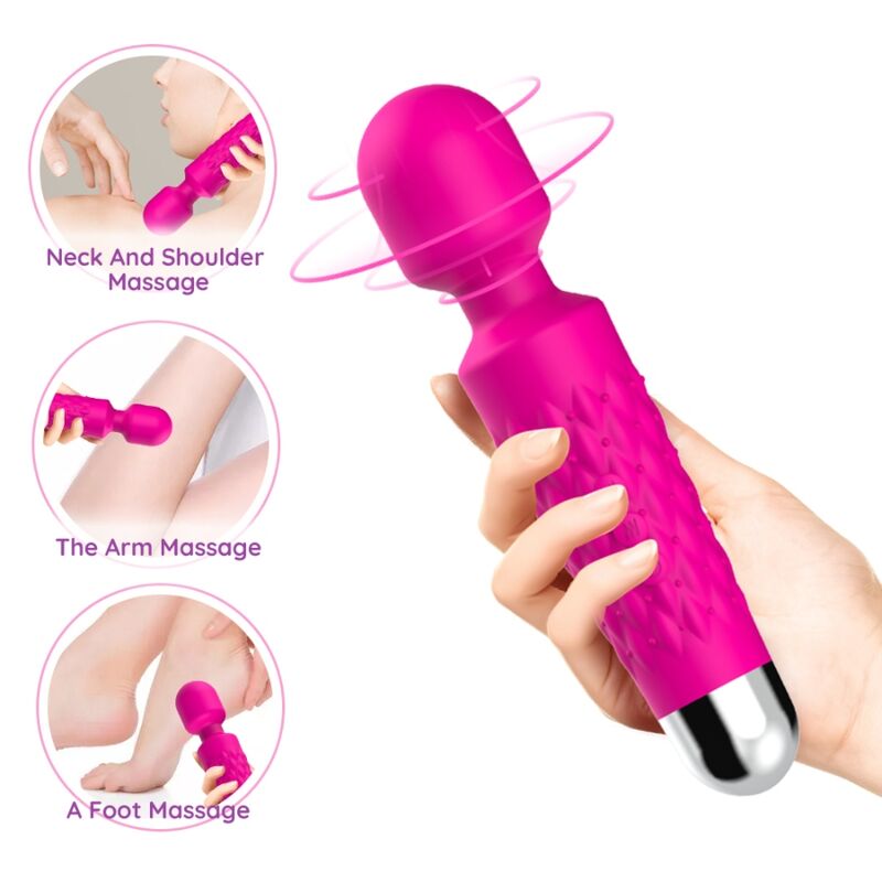 STIMULATEUR CLITORIS TÊTE SUPER FLEXIBLE FUCHSIA