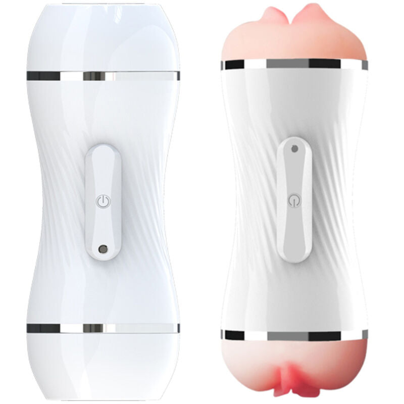 MASTURBATEUR VIBRANT DOUBLE - VAGIN ET BOUCHE