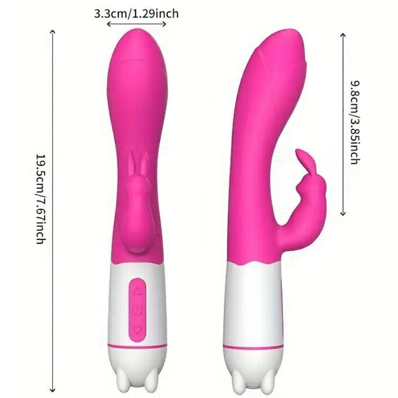 VIBROMASSEUR & STIMULATEUR RABBIT FUCHSIA