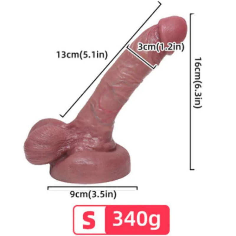 GODE RÉALISTE EN SILICONE 13 CM
