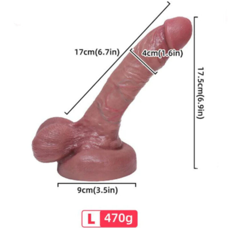 GODE RÉALISTE EN SILICONE 17 CM