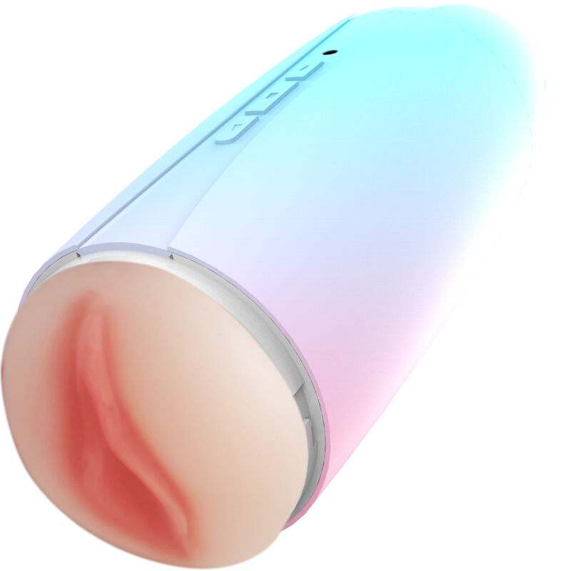 DOUBLE MASTURBATEUR VIBRANT VAGIN ET BOUCHE ARC-EN-CIEL
