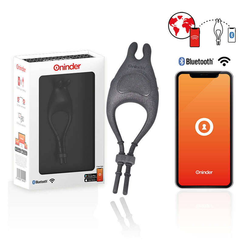 ONINDER - ANNEAU VIBRATEUR AVEC STIMULATEUR DE CLITORIS PAMPA