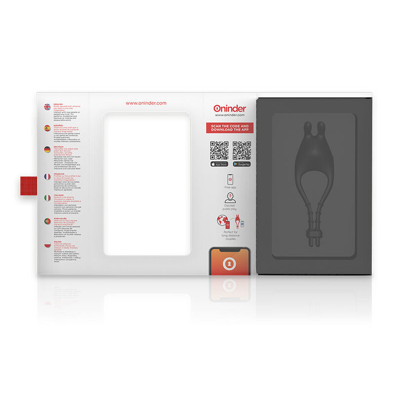 ONINDER - ANNEAU VIBRATEUR AVEC STIMULATEUR DE CLITORIS PAMPA