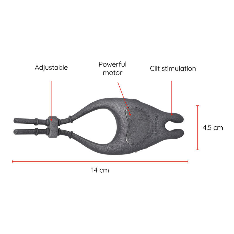 ONINDER - ANNEAU VIBRATEUR AVEC STIMULATEUR DE CLITORIS PAMPA