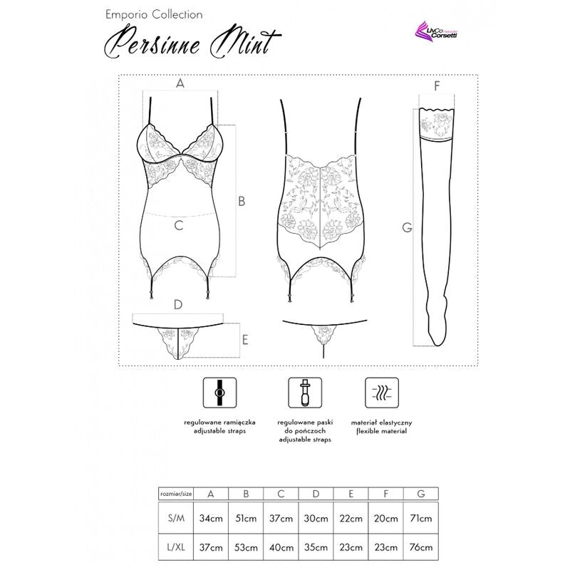 ENSEMBLE CORSET + CULOTTE + BAS