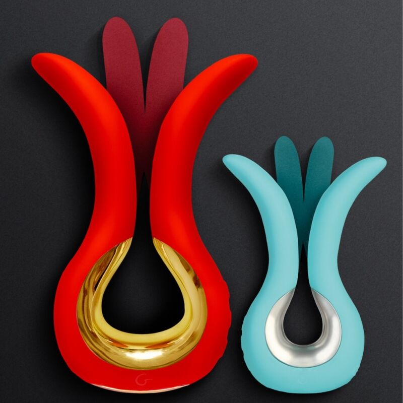 GVIBE MAXI VIBROMASSEUR À DEUX EMBOUTS FLEXIBLES CORAIL