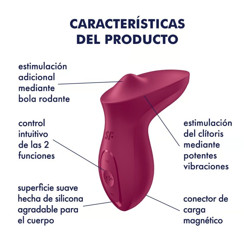 SATISFYER - VIBROMASSEUR EXCITERRR FUCHSIA