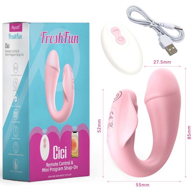 FRESHFUN CICI STAP-ON ROSE