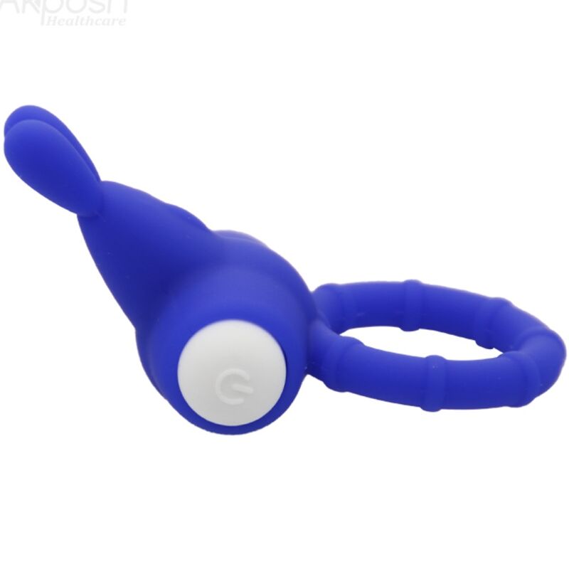 ANNEAU VIBRANT RABBIT SILICONE BLEU