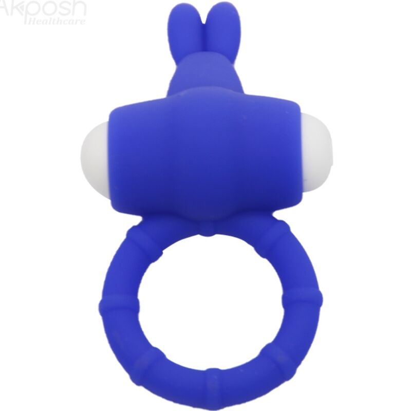 ANNEAU VIBRANT RABBIT SILICONE BLEU