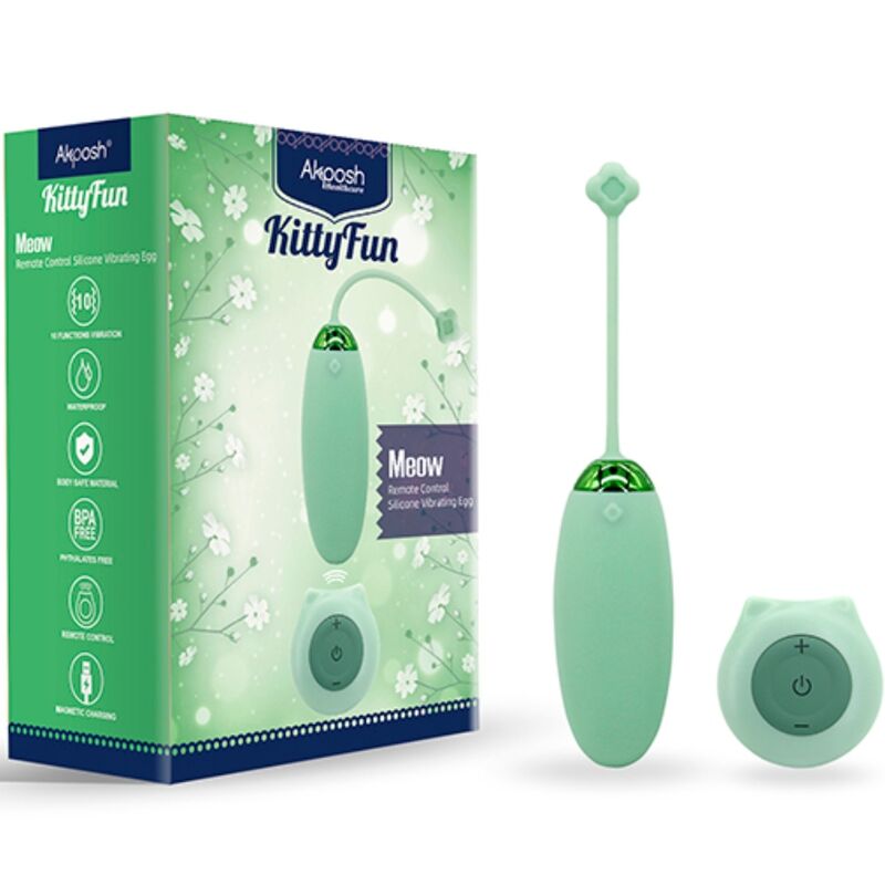 KITTY FUN EGG VIBROMASSEUR VERT