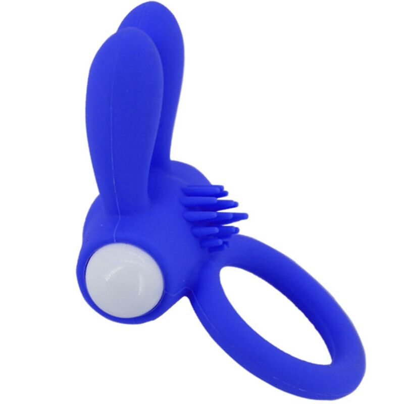 ANNEAU VIBRANT RABBIT SILICONE BLEU