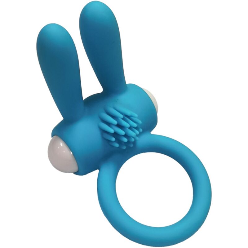 ANNEAU VIBRANT RABBIT SILICONE BLEU