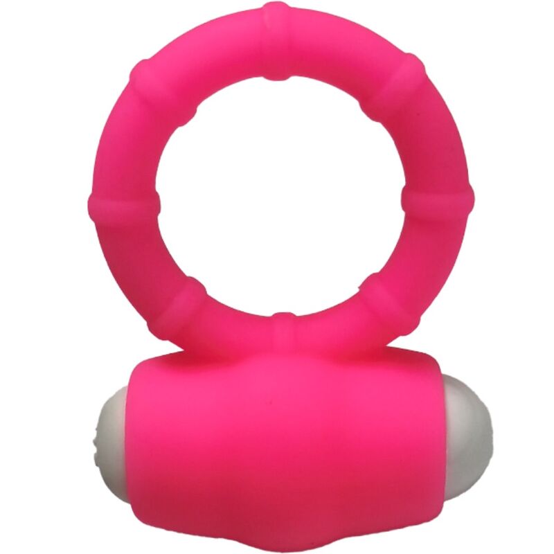 ANNEAU VIBRANT SILICONE ROSE