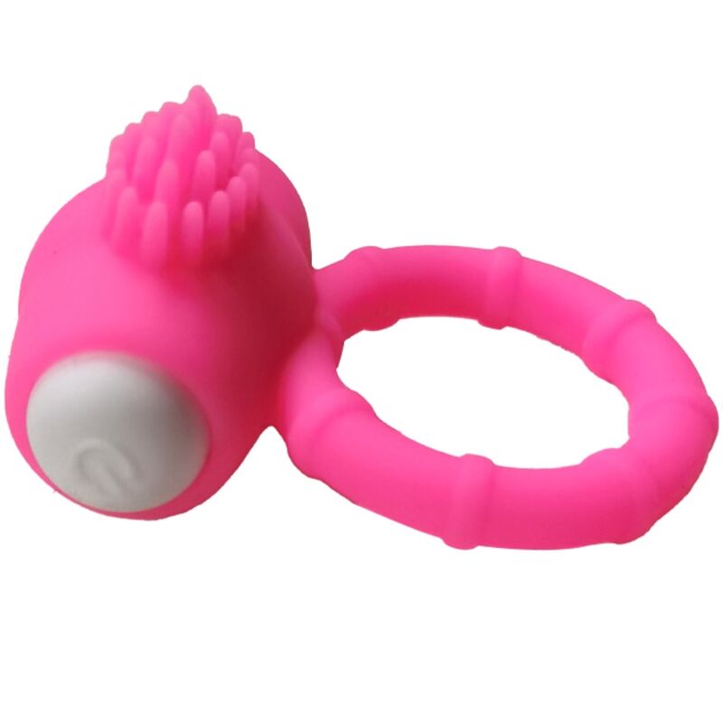 ANNEAU VIBRANT SILICONE ROSE